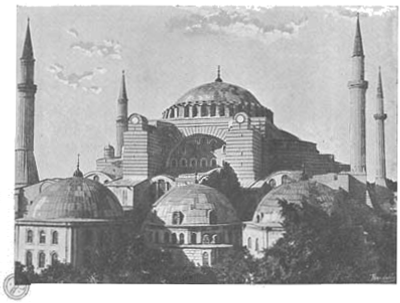 CONSTANTINOPLA—Exterior de S.ta Sophia CONSTANTINOPLA—Exterior de S.ta Sophia