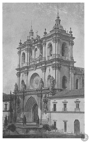 CONVENTO DE ALCOBAÇA—Fachada da Egreja CONVENTO DE ALCOBAÇA—Fachada da Egreja