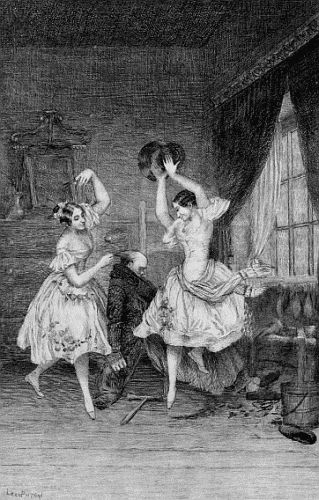 "Slowly Dancing and Whirling around Me"
Original Etching by Porteau
