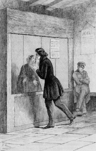 "Touched with His Lips through the Grating"
Original Etching by Mercier