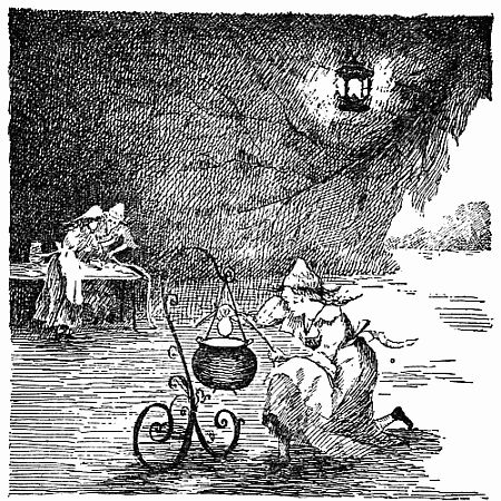 Fig. 38.&mdash;A Peep Inside the Sanitary Tent. Faith Distilling Lily-Balm.