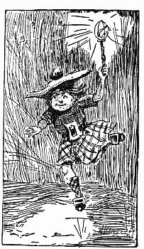 Fig. 50.&mdash;A Brownie Link Boy with a Fire-fly Lantern.