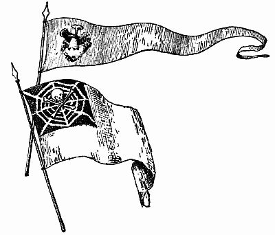 Figs. 80, 81.&mdash;The Pixies' Flag and Pennant.