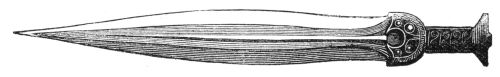BRONZE SWORD. (Vesterg&ouml;tland in Sweden.)