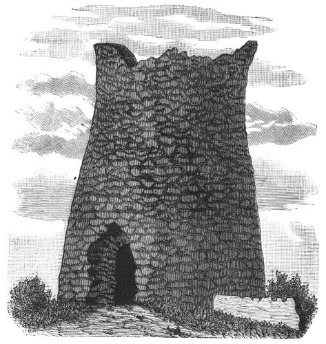 RUIN OF NORSE TOWER AT MOS&Ouml;, SHETLAND ISLANDS.