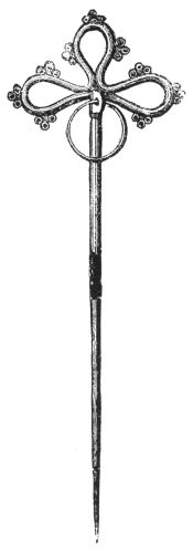 BREAST-PIN OF BRONZE.
FOUND AT BY IN LOITEN.