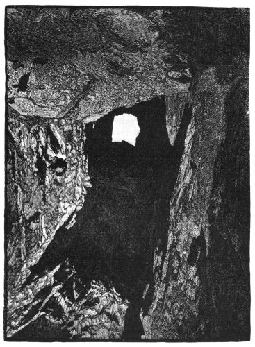 THORGH&Auml;TTEN, A FAMOUS ISLAND WITH A NATURAL TUNNEL, IN NORDLAND.