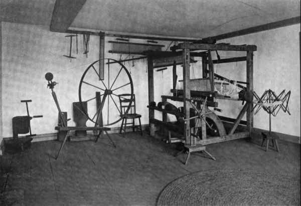 Plate LXXXI.&mdash;Spinning Room, Royall House.