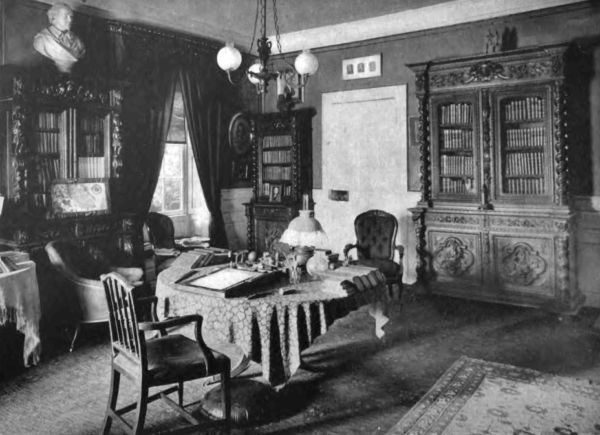 Plate LXXXV.&mdash;Library, Longfellow House.