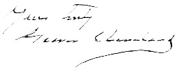 Yours truly
Grover Cleveland