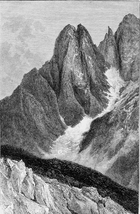 THE AIGUILLE DU DRU FROM THE SOUTH The Aiguille du Dru from the South