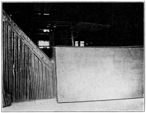 Brick and Cement
Superstructure of Furnace Inside the Building, but fed from Outside