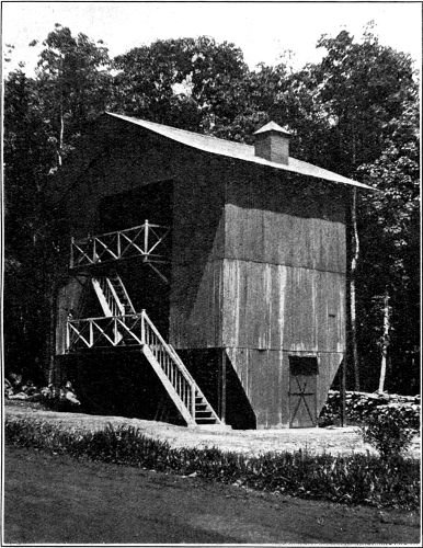 Side
View of Double 'Devon' Type of Smoke-House