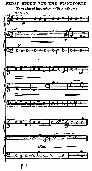 PEDAL STUDY FOR THE PIANOFORTE

(To be played throughout with one finger)
