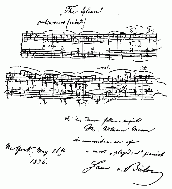 Autograph of Hans von B�low
