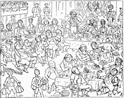 A BANQUET SHOWYNGE YE FARMERS'
FRIEND IMPRESSYNGE ON YE AGRICULTURAL INTEREST THAT IT IS RUINED.