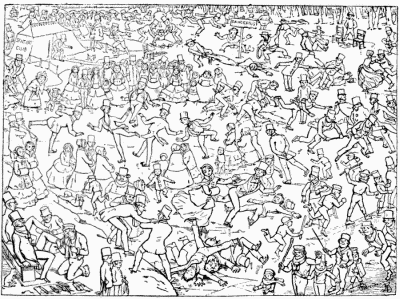 YE SERPENTYNE DURING A HARD
FROST. YE PUBLIQUE UPON IT.