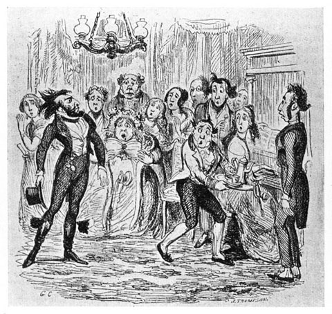 GEORGE CRUIKSHANK FRIGHTENING SOCIETY

From "George Cruikshank's Omnibus," 1842.