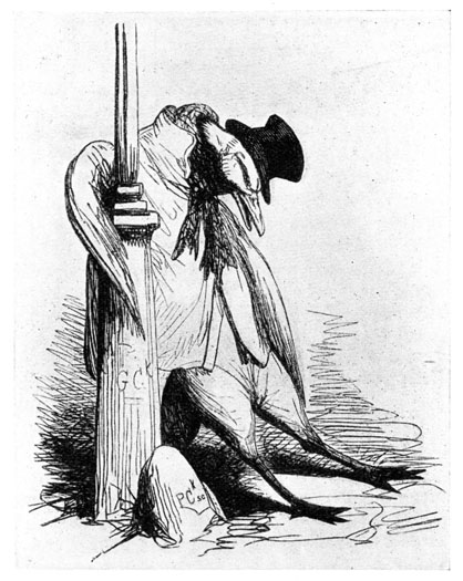 (b) THE GOOSE AFTER THE WHISKEY. From
"The Glass and the New Crystal Palace," 1853.