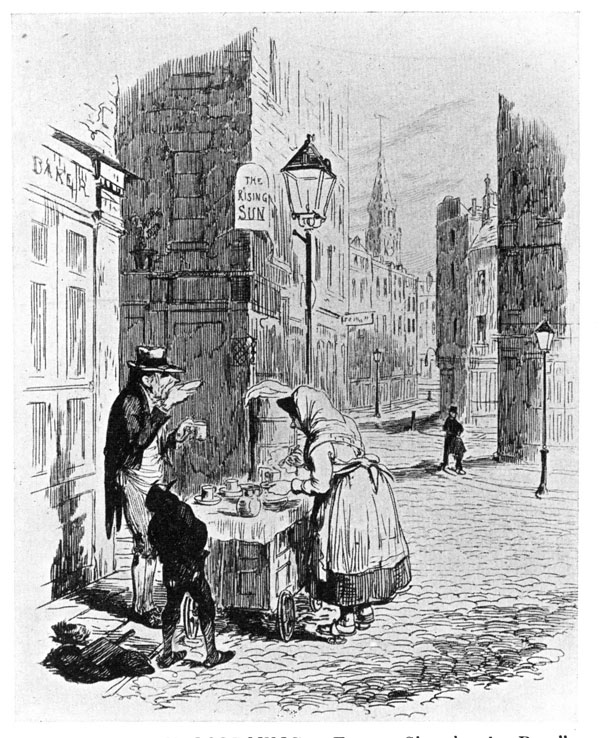 THE STREETS, MORNING. From "Sketches by Boz,"
Second Series, 1837.