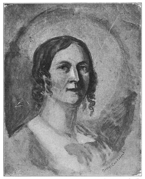 ELIZA CRUIKSHANK. From a painting by George Cruikshank
in the South Kensington Museum, No. 9769,
endorsed "Mrs George Cruikshank E. C. 1884." The
date is supposed to refer to the year of presentation to
the museum.
