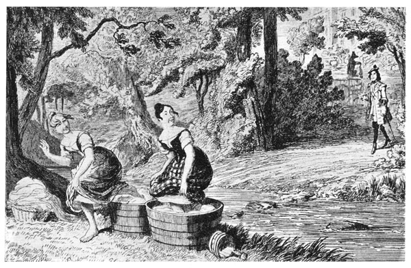 "EH., SIRS!" Illustrates "Waverley," by Sir Walter
Scott, in "Landscape-Historical Illustrations of Scotland and the
Waverley Novels," 1836.