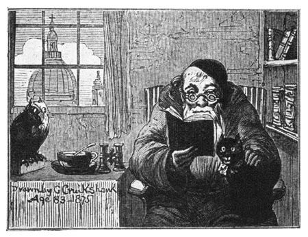 VIGNETTE. From "Peeps at Life," by the London
Hermit (London: Simpkin, Marshall & Co.),
engraved by Bolton, 1875.