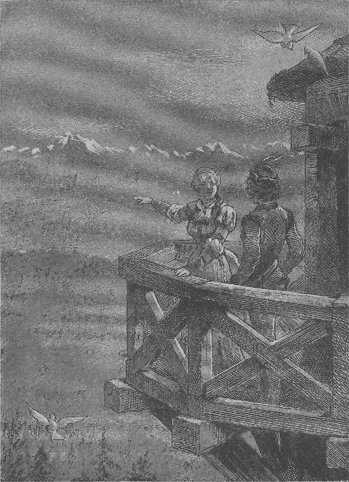 Elsbeth erkl&auml;rt Kuonrad die Alpengipfel