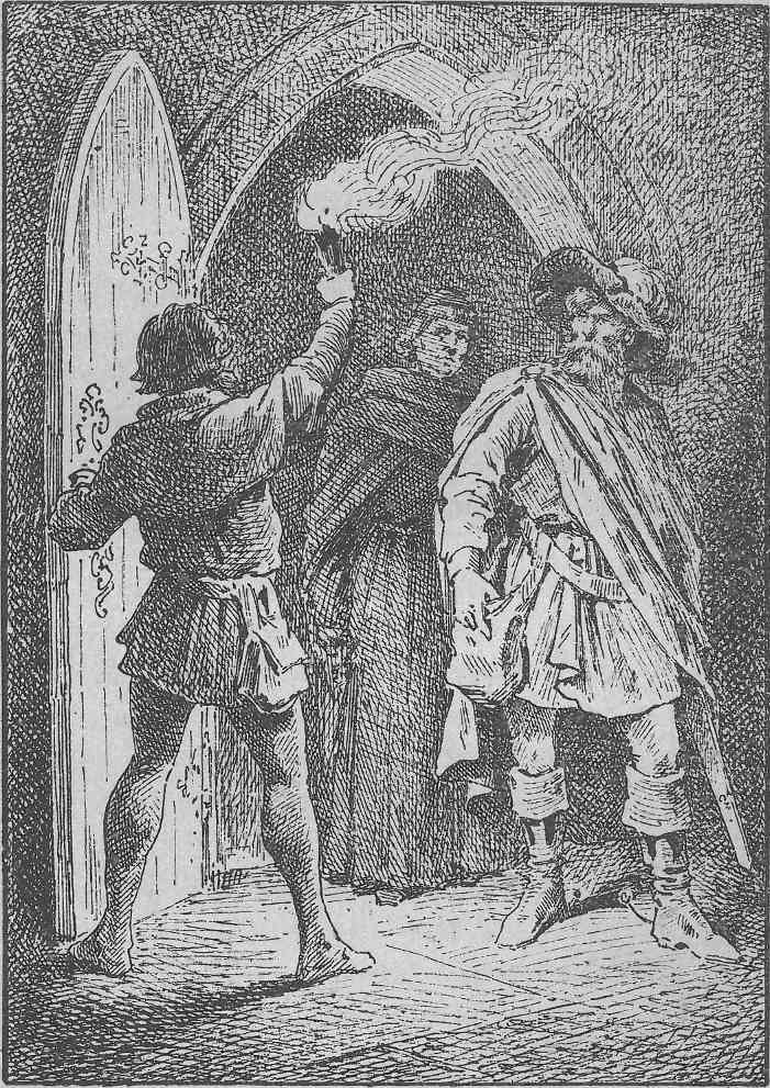 Franz von Edlibach kommt auf der K&uuml;ssaburg an