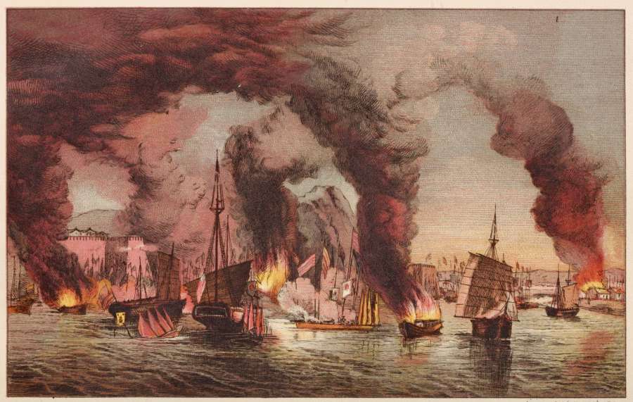 DAY & SON (LIMITED) LITH.
IMPERIALIST ATTACK ON THE RIVER FORTS AT NANKIN