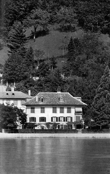 Photograph of Brahms' Lodgings near Thun.
Photograph by Moegle, Thun.