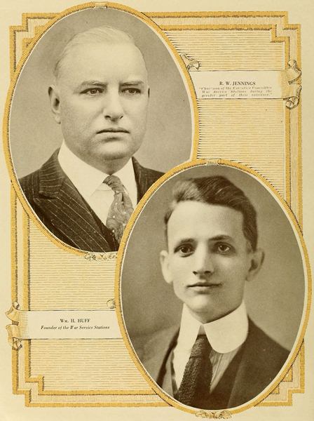 R. W. JENNINGS Chairman of the Executive Committee War Service
Stations during the greater part of their existence. Wm. H. HUFF Founder of the War Service Stations