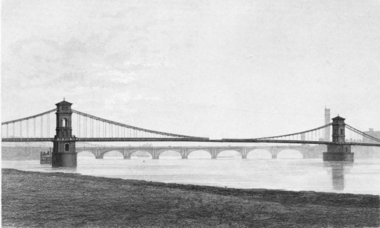 HUNGERFORD SUSPENSION BRIDGE

H. Adiard Sc.