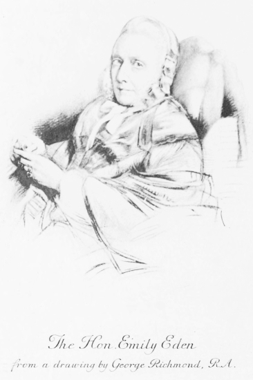The Hon. Emily Eden
from a drawing by George Richmond, R.A.
Emery Walker Ph. sc.