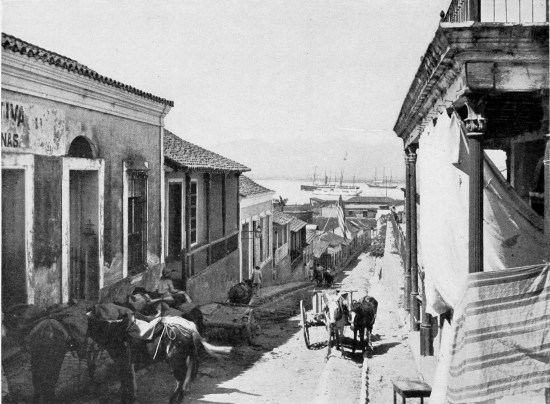 CATHEDRAL STREET, SANTIAGO DE CUBA.
FROM A PHOTOGRAPH BY J. F. COONLEY, NASSAU, N. P.