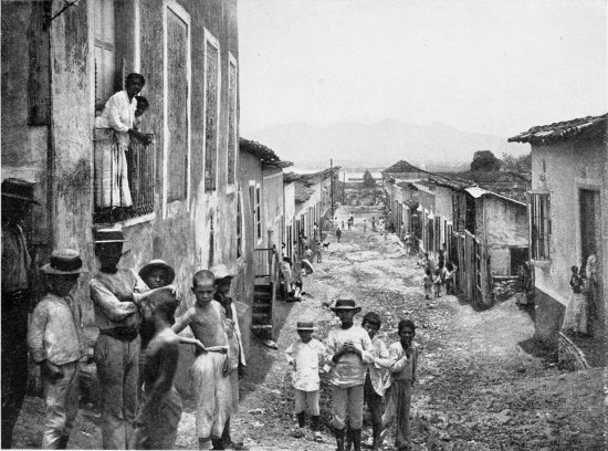 STREET VIEW, SANTIAGO DE CUBA.
FROM A PHOTOGRAPH BY J. F. COONLEY, NASSAU, N. P.