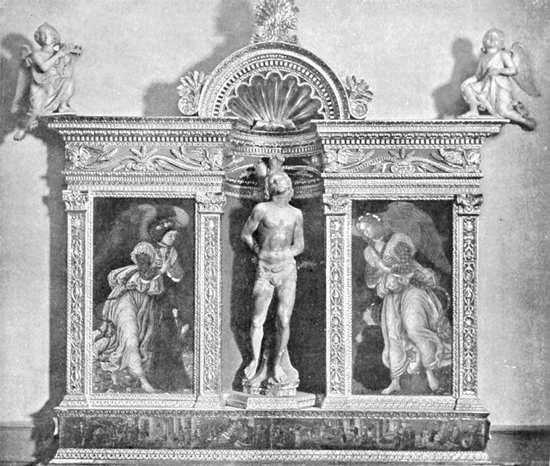 EMPOLI &mdash; GALLERIA DELLA COLLEGIATA &mdash; DOSSALE D'ALTARE DEL XV SECOLO. (Fot. Alinari.)