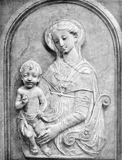 EMPOLI &mdash; GALLERIA DELLA COLLEGIATA. MINO DA FIESOLE: LA MADONNA COL FIGLIO. (Fot. Alinari).
