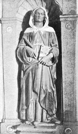 EMPOLI &mdash; CHIESA DI S. MARIA A RIPA &mdash; DELLA ROBBIA: S. LUCIA. (Fot. Alinari).