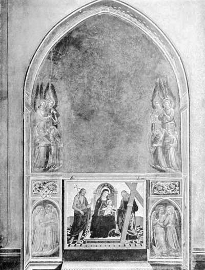 S. MINIATO &mdash; CHIESA DI S. DOMENICO &mdash; AFFRESCO E TAVOLA DEL XV SECOLO. (Fot. I. I. d'Arti Grafiche).
