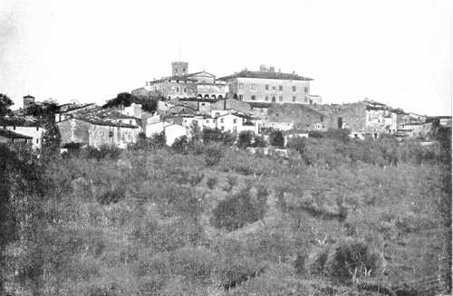 CERRETO-GUIDI &mdash; PANORAMA DALL'ORATORIO DI S. LIBERATA. (Fot. Alinari).
