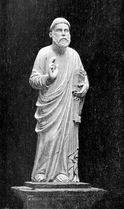 CASTELFRANCO DI SOTTO &mdash; STATUA DI S. PIETRO. (Fot. I. I. d'Arti Grafiche).