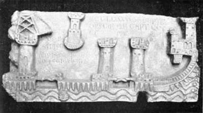 GENOVA &mdash; RACCOLTA DEL PALAZZO BIANCO. SCOLTURA DEL 1290 RAPPRESENTANTE IL PORTO PISANO.