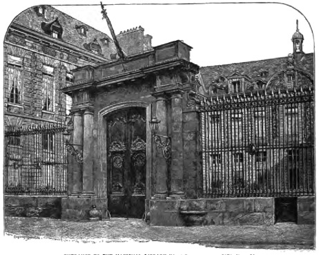 ENTRANCE TO THE NATIONAL LIBRARY IN THE RUE DES PETITS
CHAMPS.