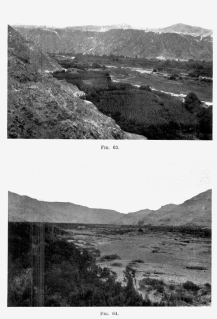 Fig. 63—The deep fertile Majes Valley below Cantas.
Compare with Fig. 6 showing the Chili Valley at Arequipa.