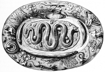 Fig. 17.&mdash;Palissy Dish. (Soltykoff Coll.)
