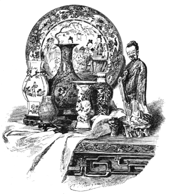 Fig. 62.&mdash;Group of Chinese Porcelain. (From the Avery
Coll.)