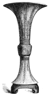 Fig. 92.&mdash;Turquoise-blue Chinese Porcelain. Truité
Crackle. (S. P. Avery Coll., New York Metropolitan Museum.)