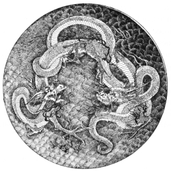 Fig. 115.&mdash;Japanese Porcelain Bowl. Diameter, 3 ft. 7 in.
(Corcoran Art Gallery.)