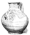 Fig. 147.&mdash;Phœnician Vase, from Curium. (Cesnola
Coll., N. Y. Metrop. Mus.)